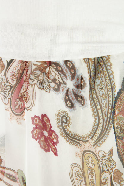 Paisley Print Chiffon Trouser