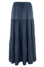 Load image into Gallery viewer, Tiered Denim Maxi Skirt
