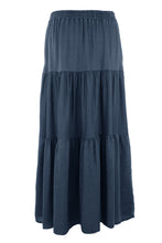 Load image into Gallery viewer, Tiered Denim Maxi Skirt
