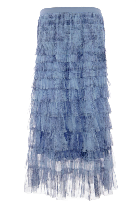 Abstract Print Rara Tulle Skirt