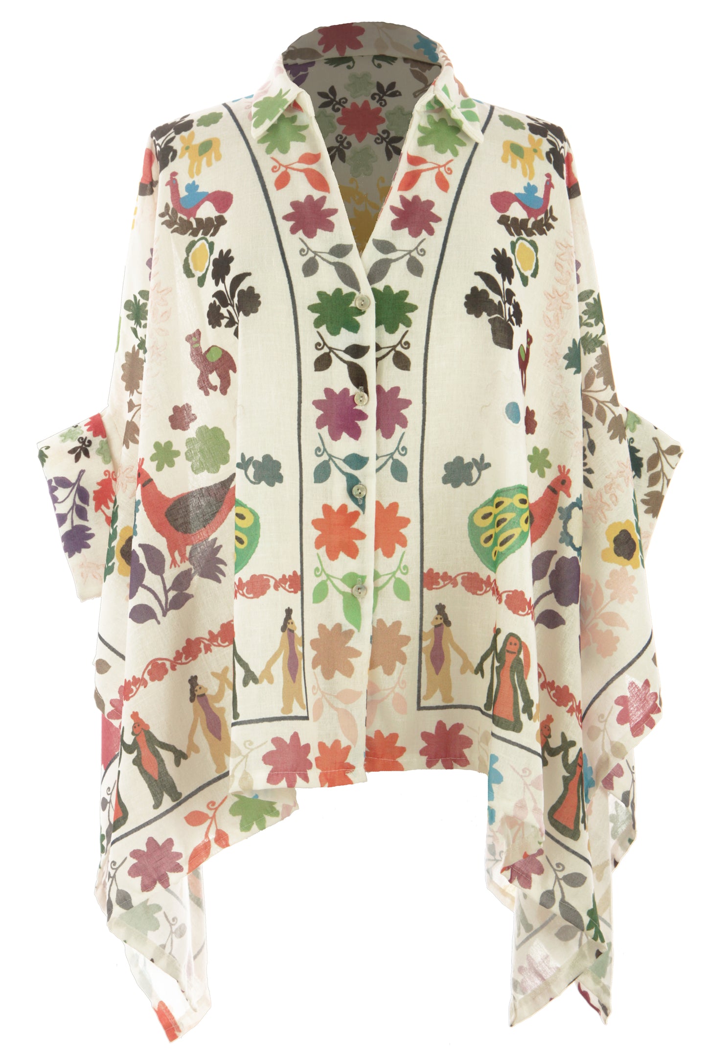 Batwing Printed Shirt