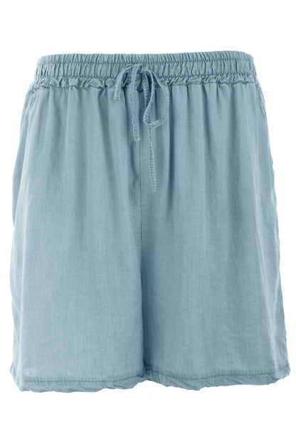 Plain Denim Shorts
