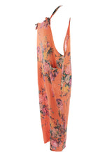 Load image into Gallery viewer, Floral Linen Dungaree
