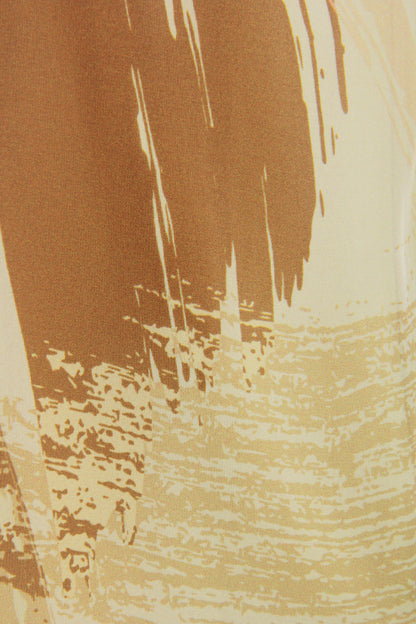 Printed Puffball Silk Vest