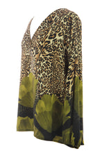 Load image into Gallery viewer, Leopard Floral Print Blouse
