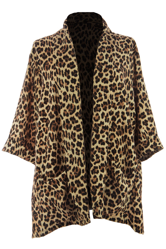 Leopard Print Blazer Jacket
