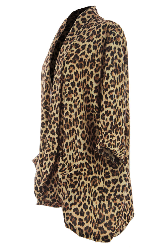 Leopard Print Blazer Jacket