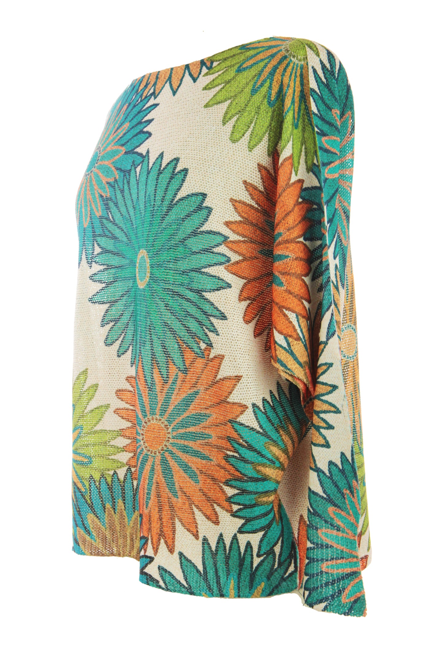 Floral Print Fine Knit Jumper
