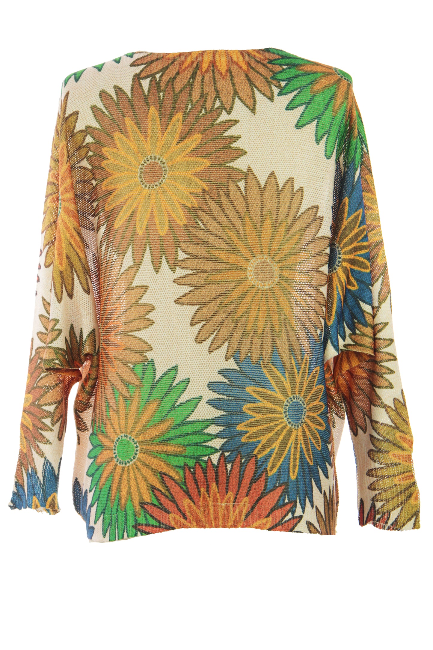 Floral Print Fine Knit Jumper