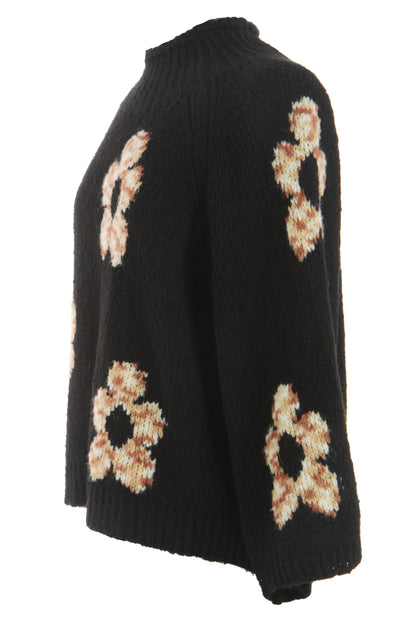 Flower Wool Knit Jumper