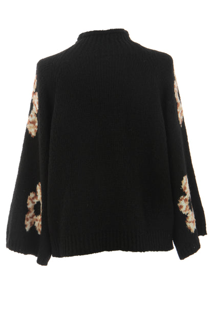 Flower Wool Knit Jumper