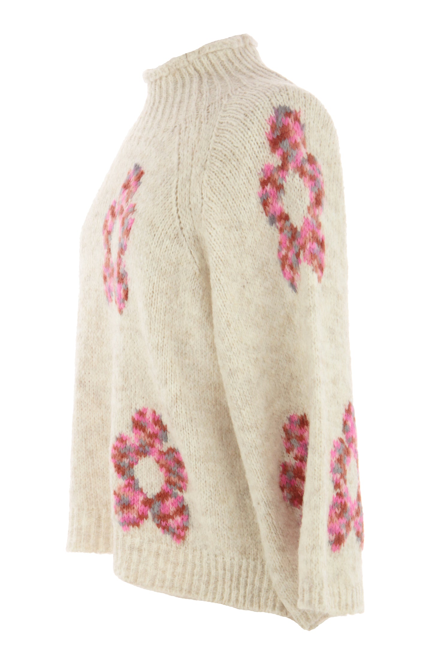 Flower Wool Knit Jumper