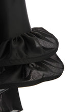 Load image into Gallery viewer, Leopard Zebra Frill Cuff Satin Shirt
