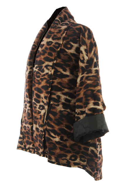 Leopard Print Padded Jacket