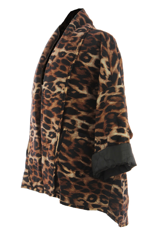 Leopard Print Padded Jacket