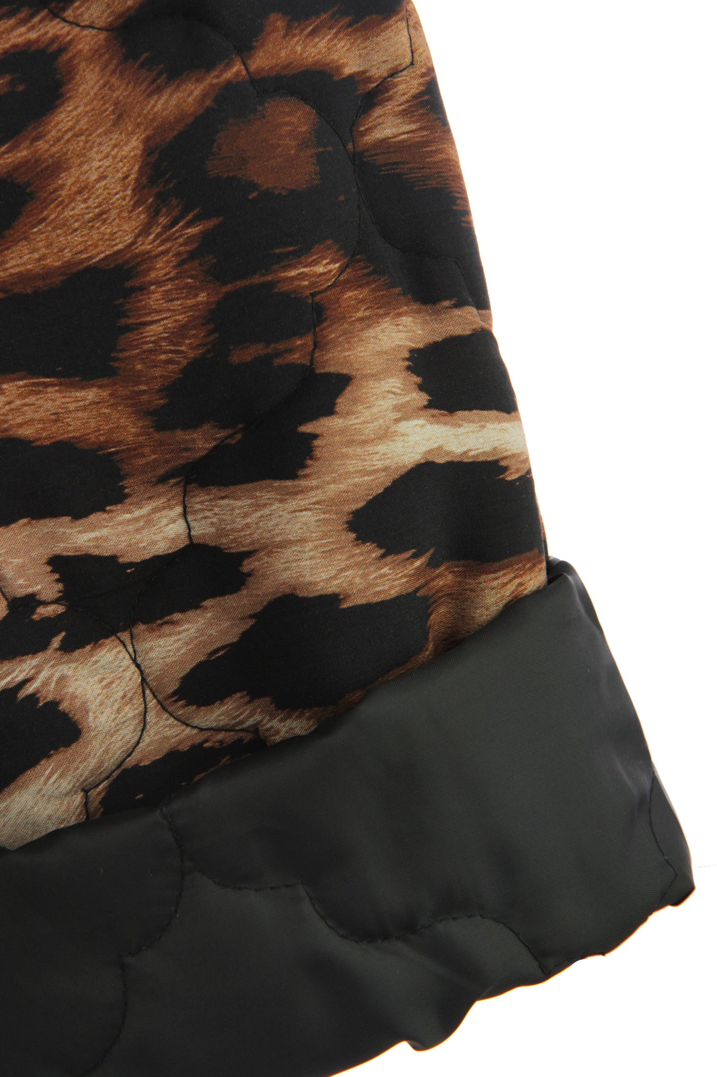Leopard Print Padded Jacket