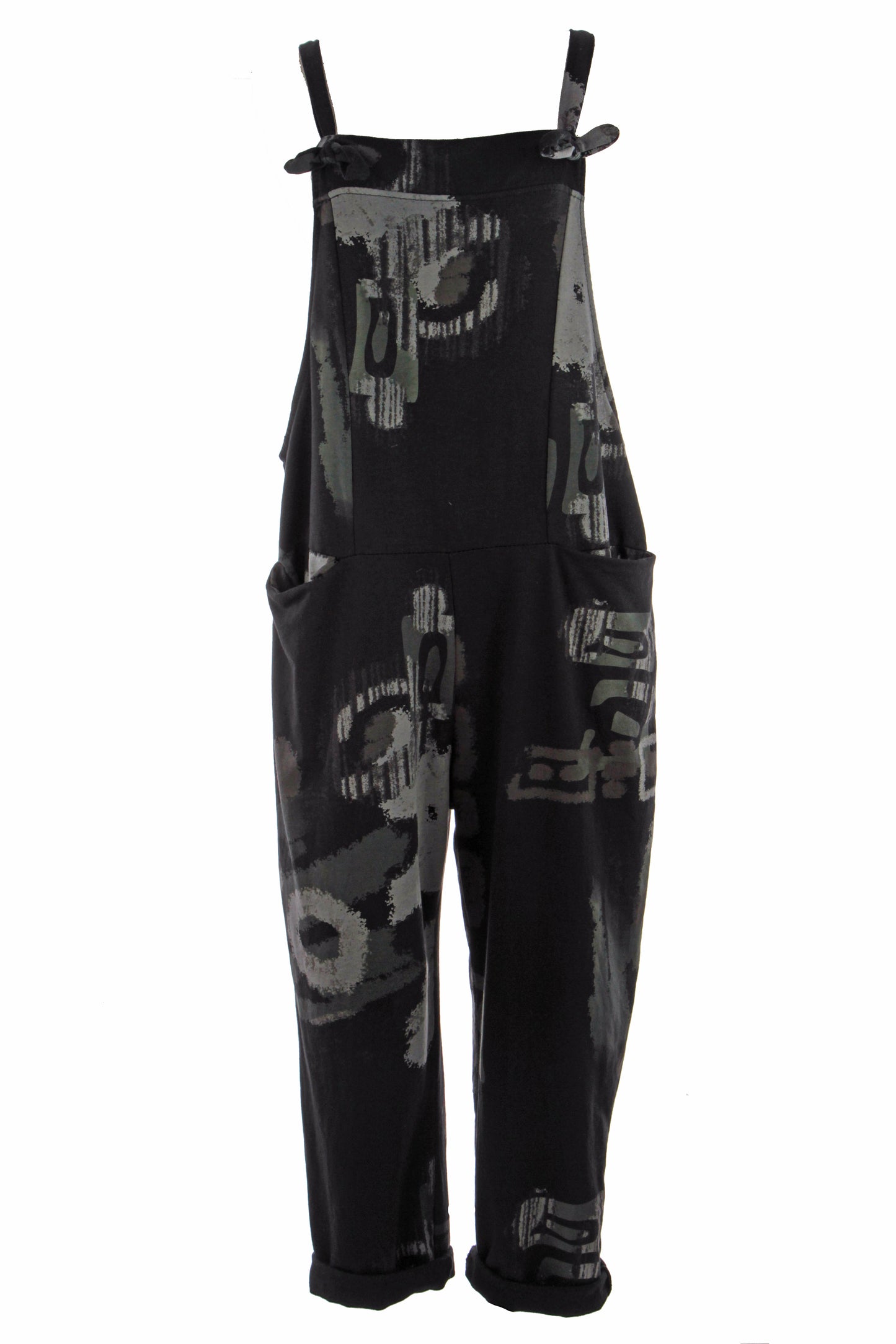 Abstract Print Dungaree