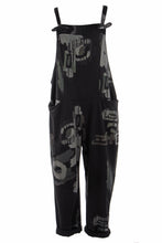Load image into Gallery viewer, Abstract Print Dungaree
