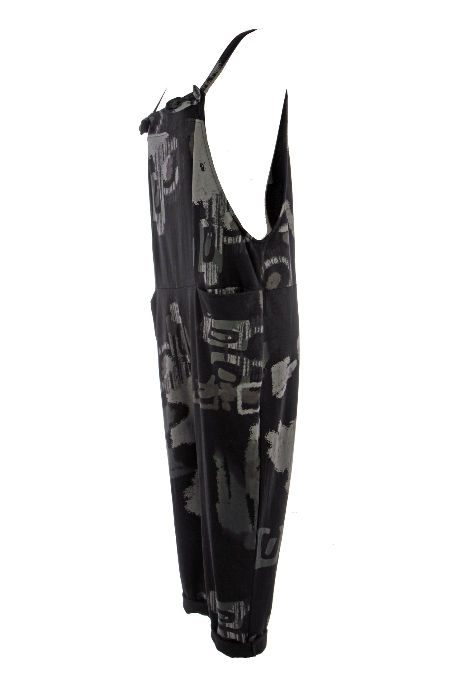 Abstract Print Dungaree