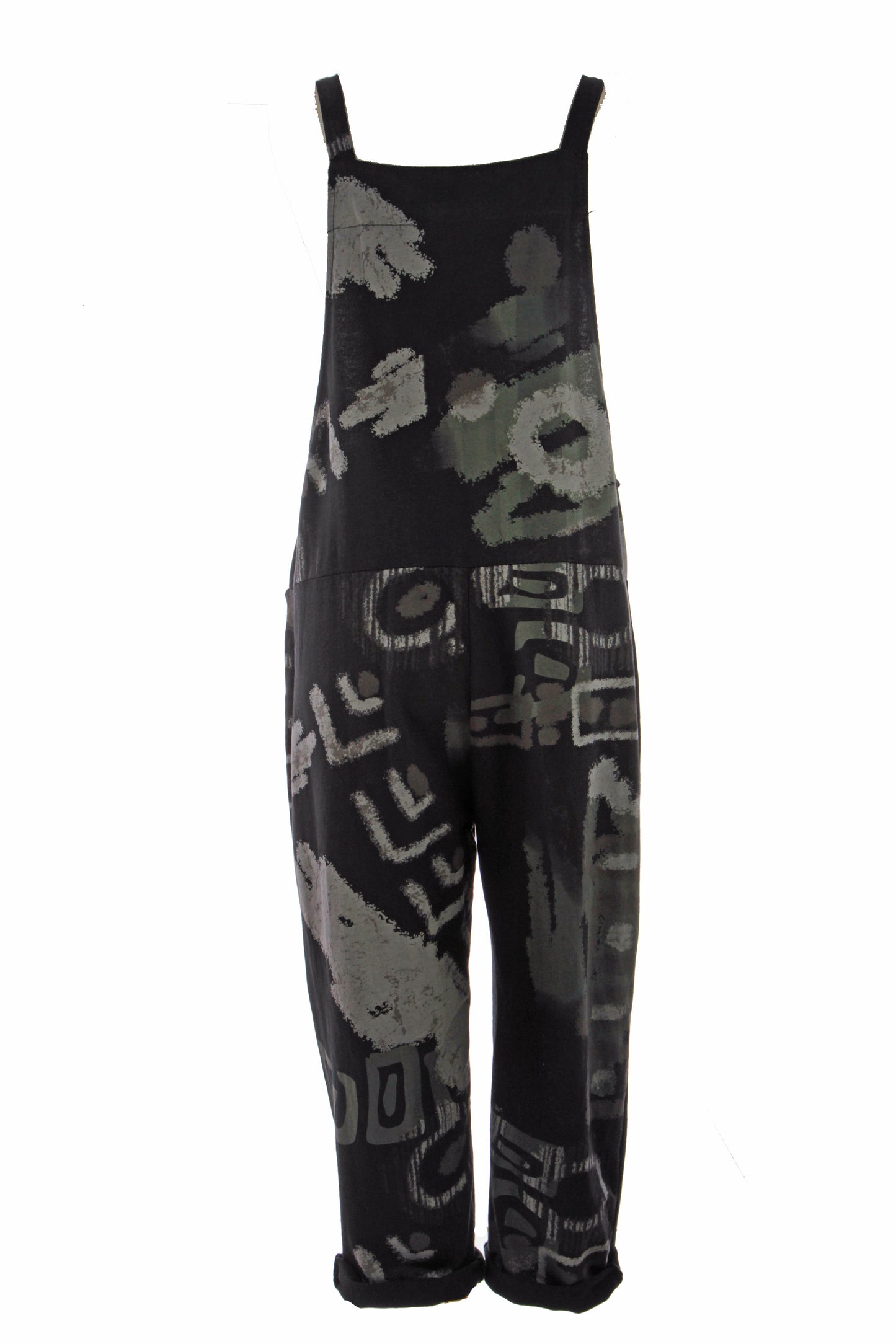 Abstract Print Dungaree