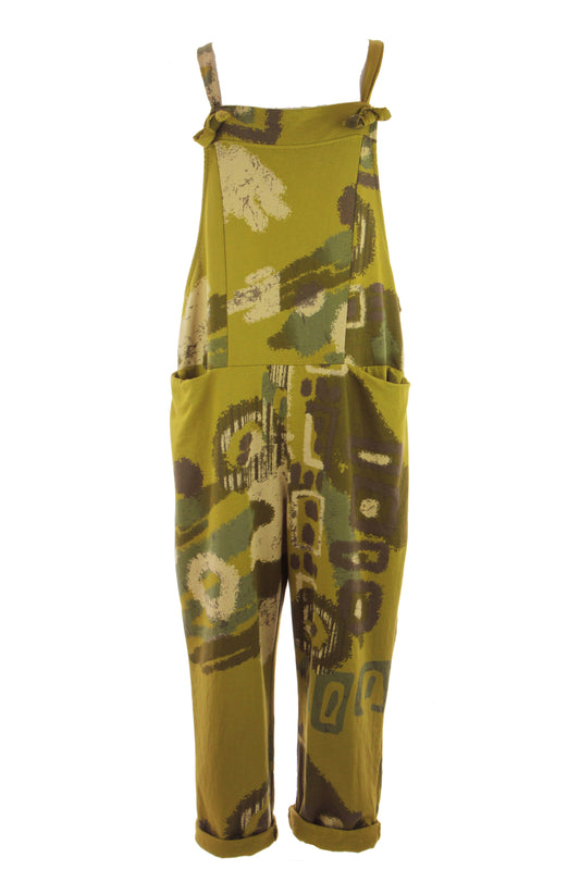 Abstract Print Dungaree