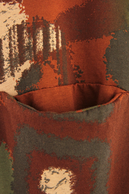 Abstract Print Dungaree