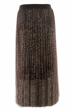Load image into Gallery viewer, Leopard Print Pleated Skirt
