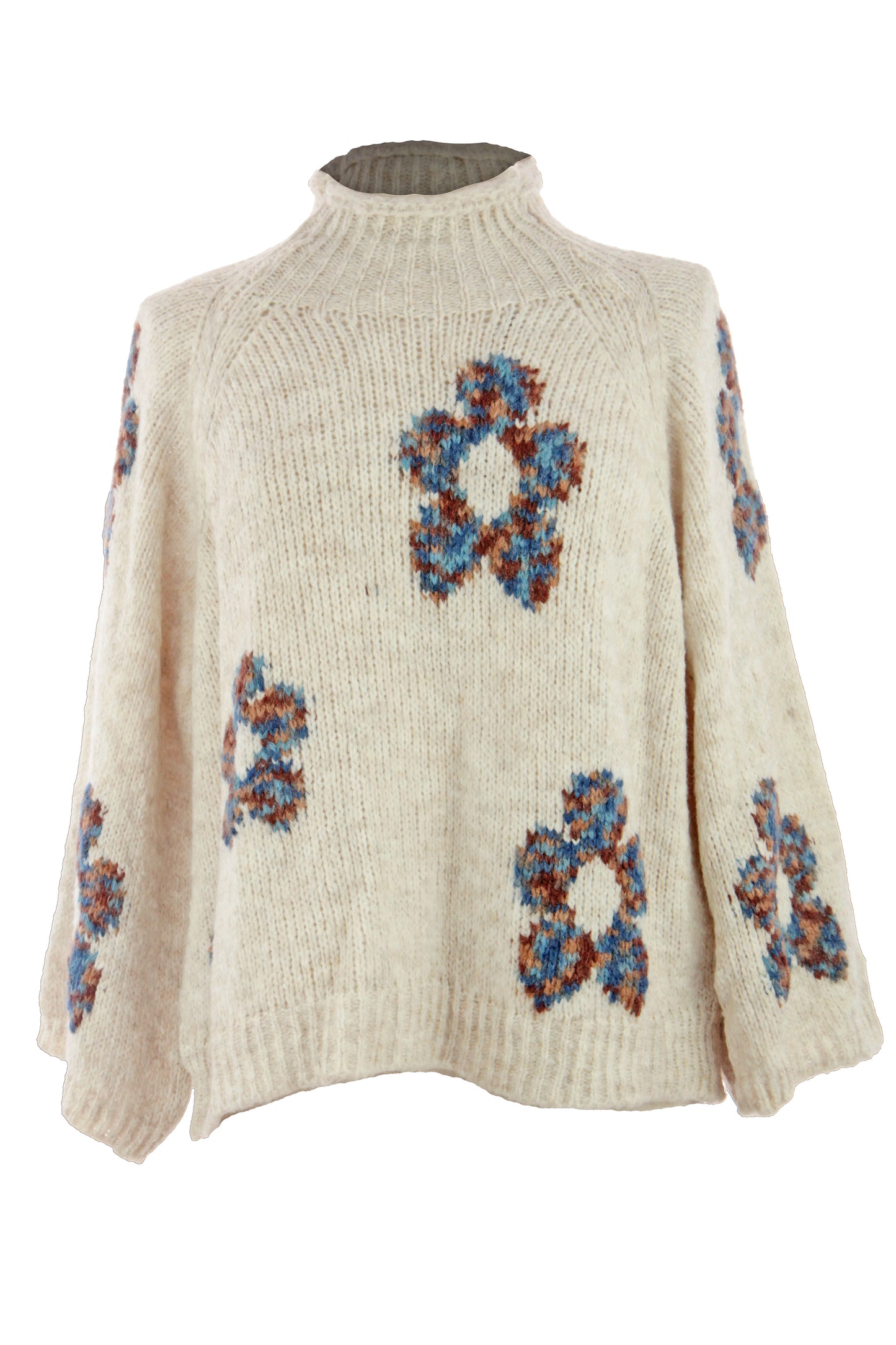 Flower Wool Knit Jumper