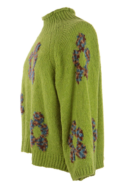 Flower Wool Knit Jumper