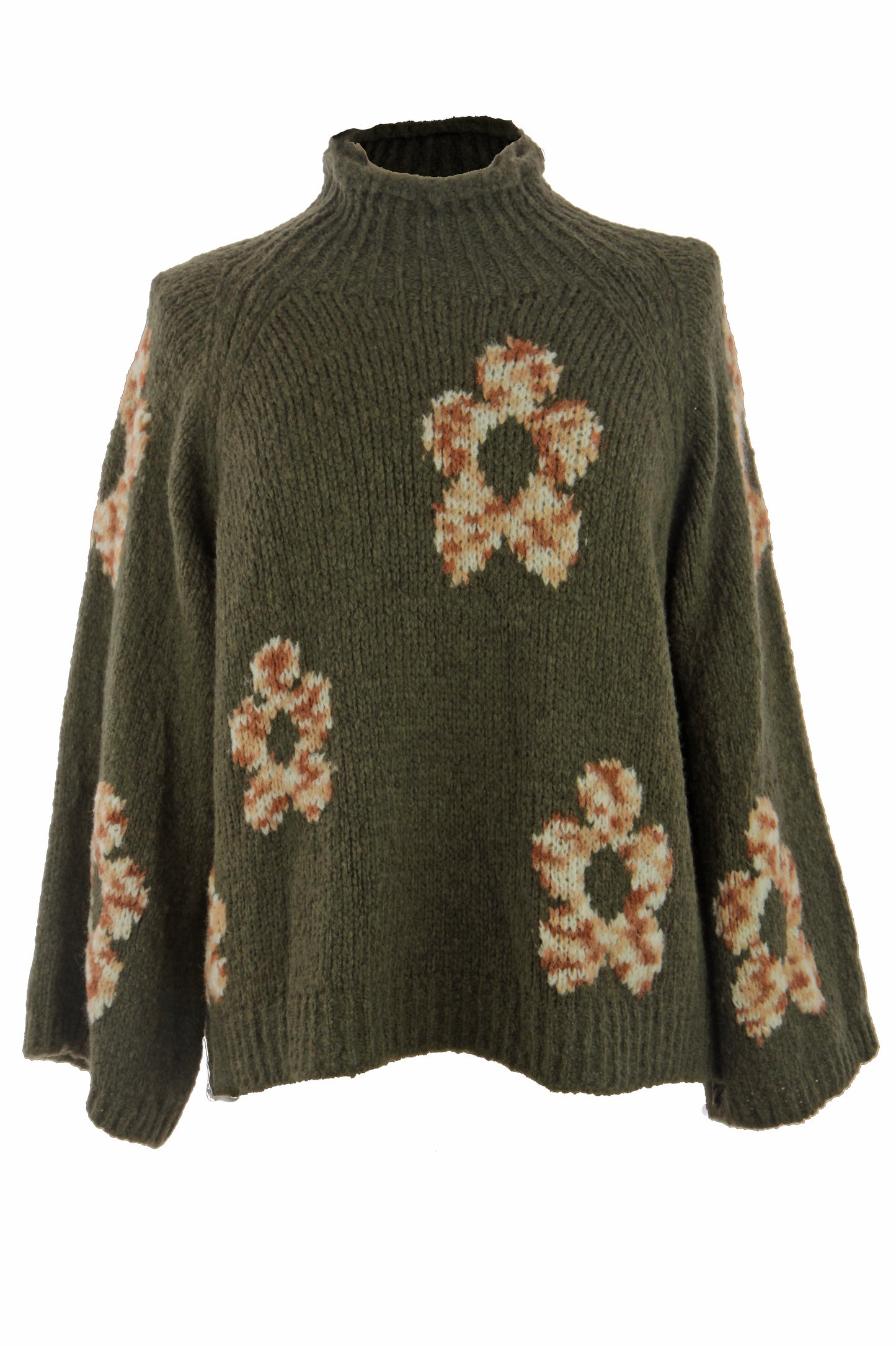 Flower Wool Knit Jumper