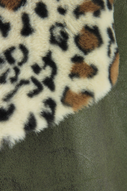 Faux Suede Leopard Gilet