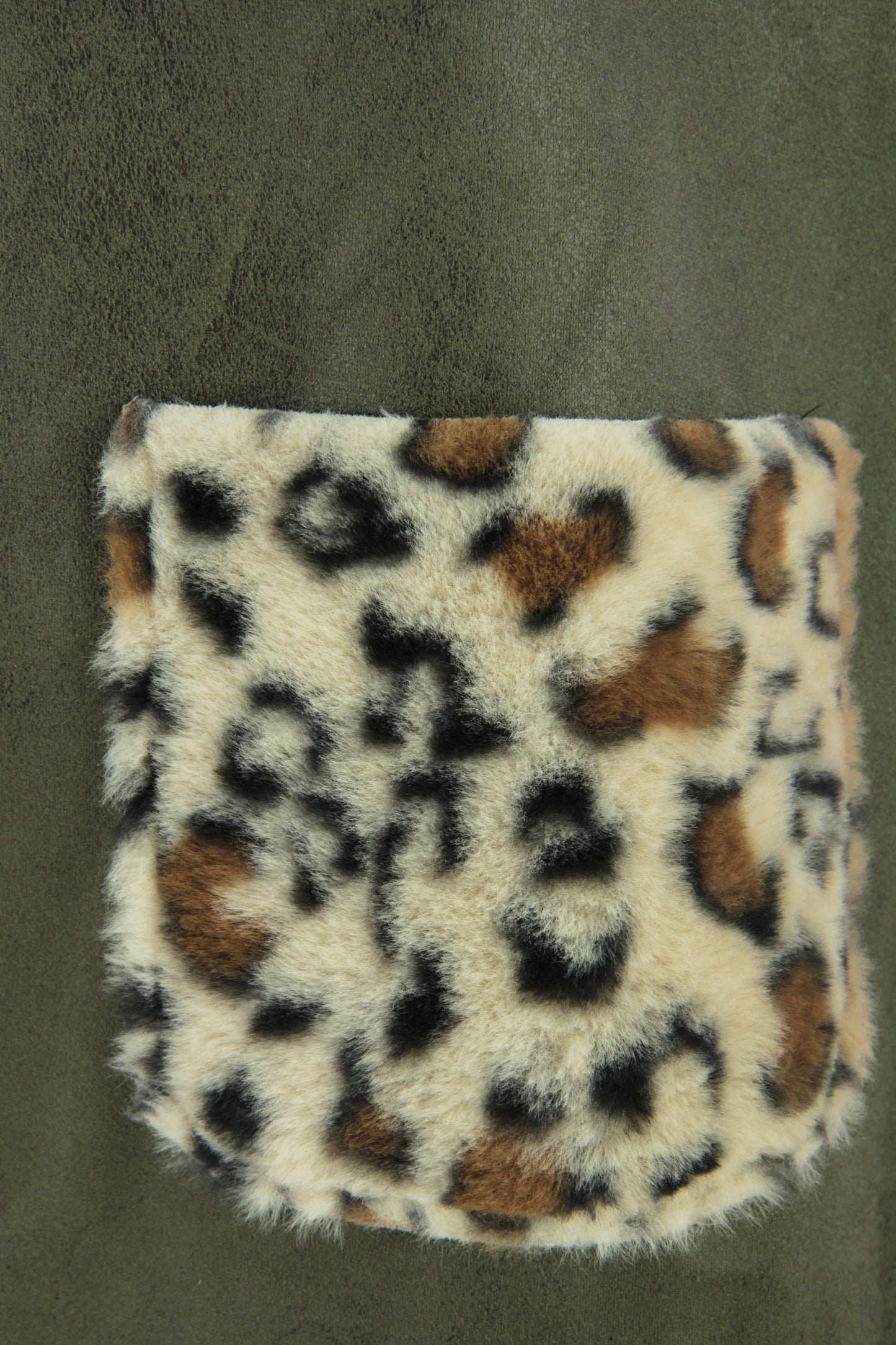 Faux Suede Leopard Gilet