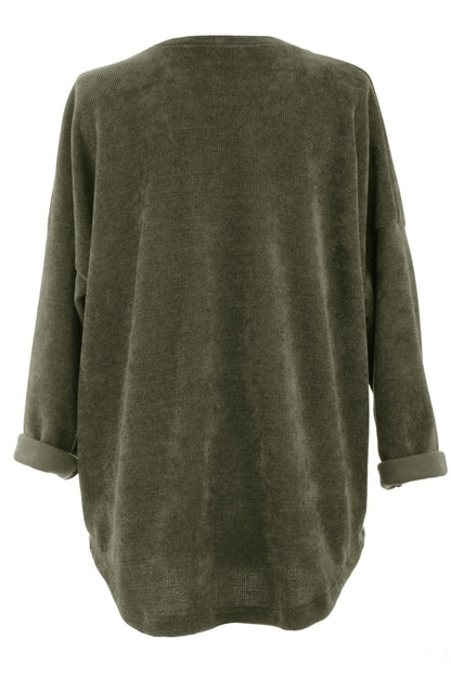 Chenille Necklace Top