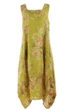 Load image into Gallery viewer, Floral Square Neck Linen Dress
