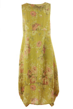Load image into Gallery viewer, Floral Square Neck Linen Dress
