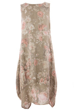 Load image into Gallery viewer, Floral Square Neck Linen Dress
