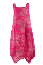 Load image into Gallery viewer, Floral Square Neck Linen Dress
