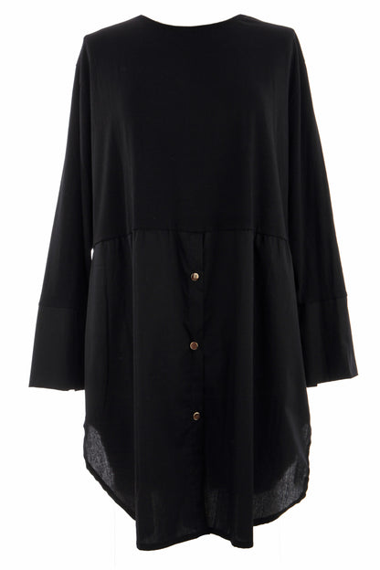 Plain Cotton Tunic Shirt