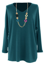 Load image into Gallery viewer, V Neck Soft Knit Necklace Jumper
