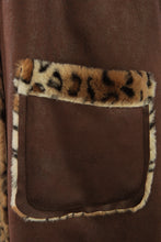 Load image into Gallery viewer, Faux Suede Leopard Longline Gilet
