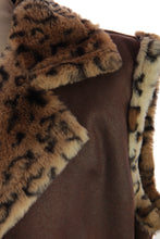 Load image into Gallery viewer, Faux Suede Leopard Longline Gilet
