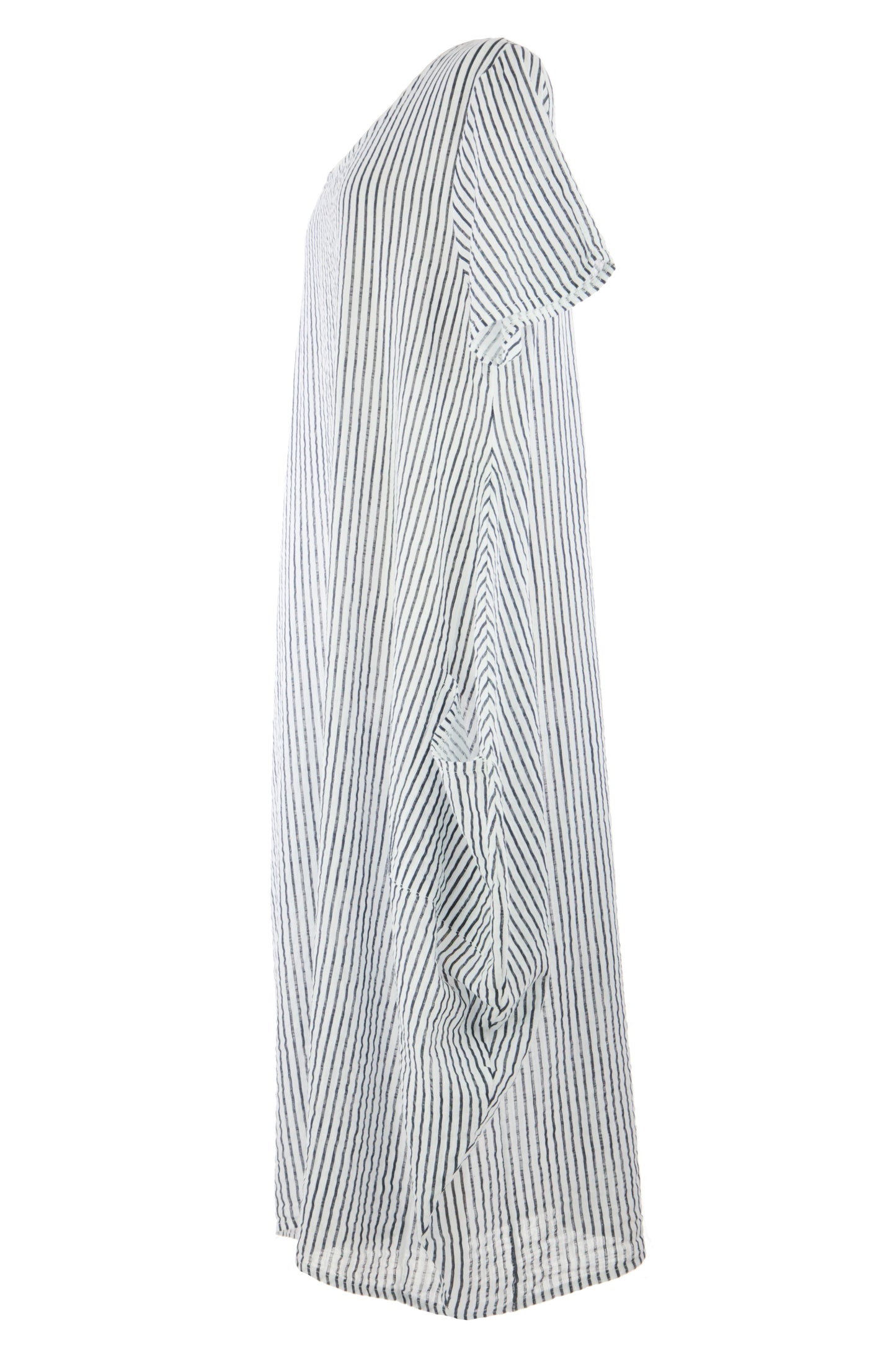 Stripe 2 Pocket Tulip Midi