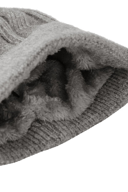 Zigzag Cashmere Knit Hat