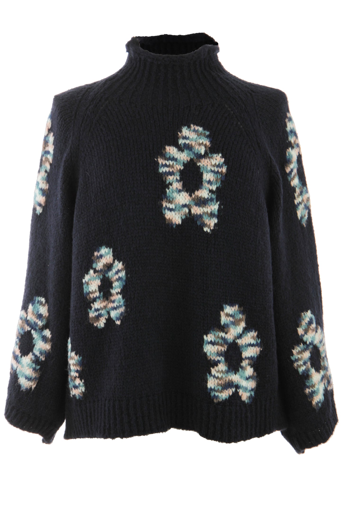 Flower Wool Knit Jumper