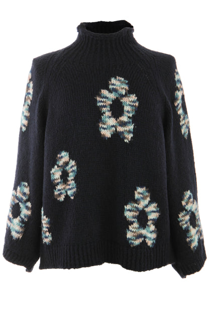 Flower Wool Knit Jumper