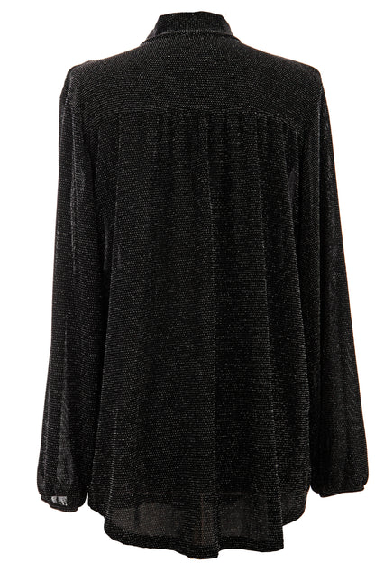 Tie Neck Lurex Top