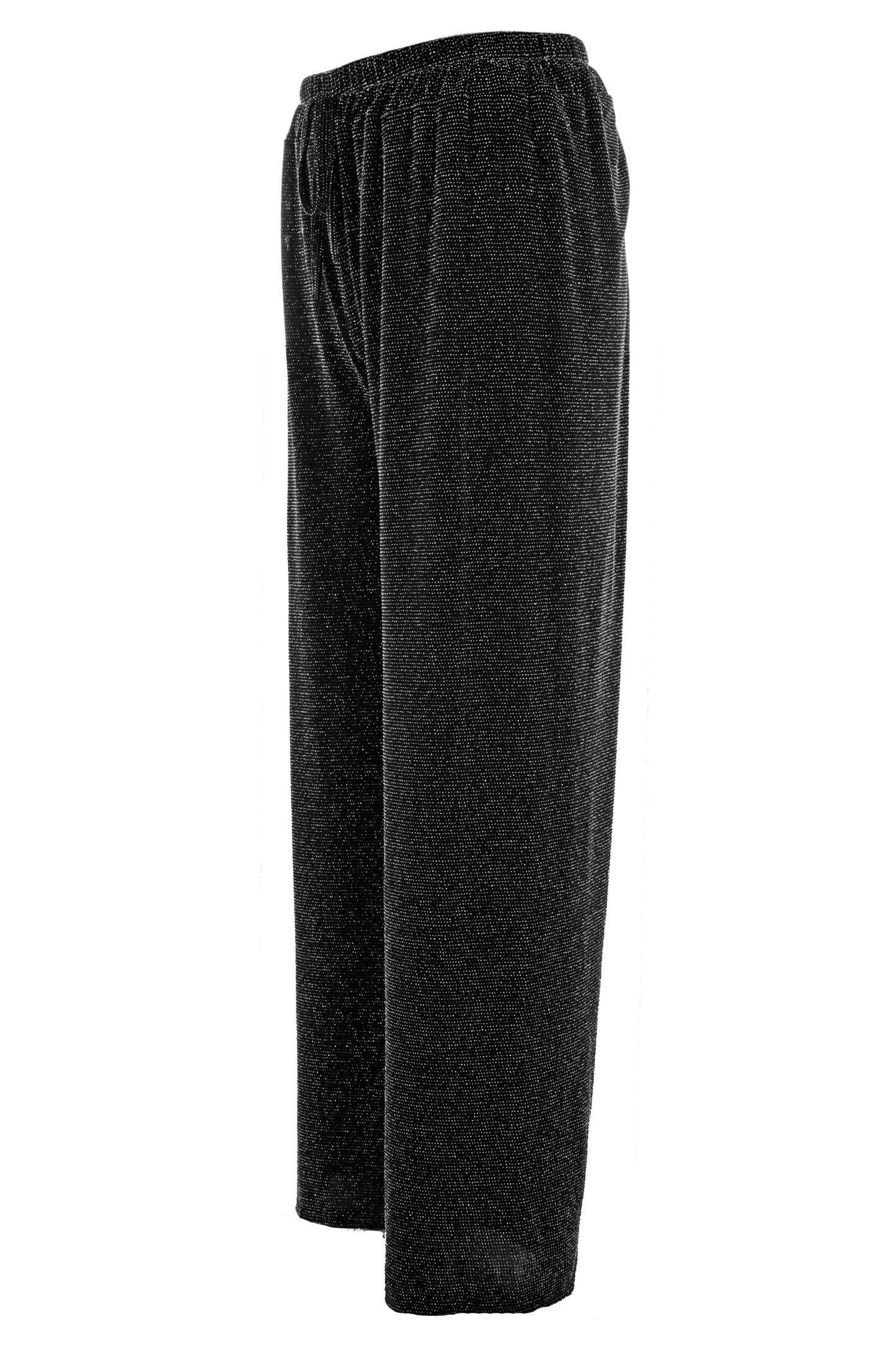 Wide Leg Lurex Trouser