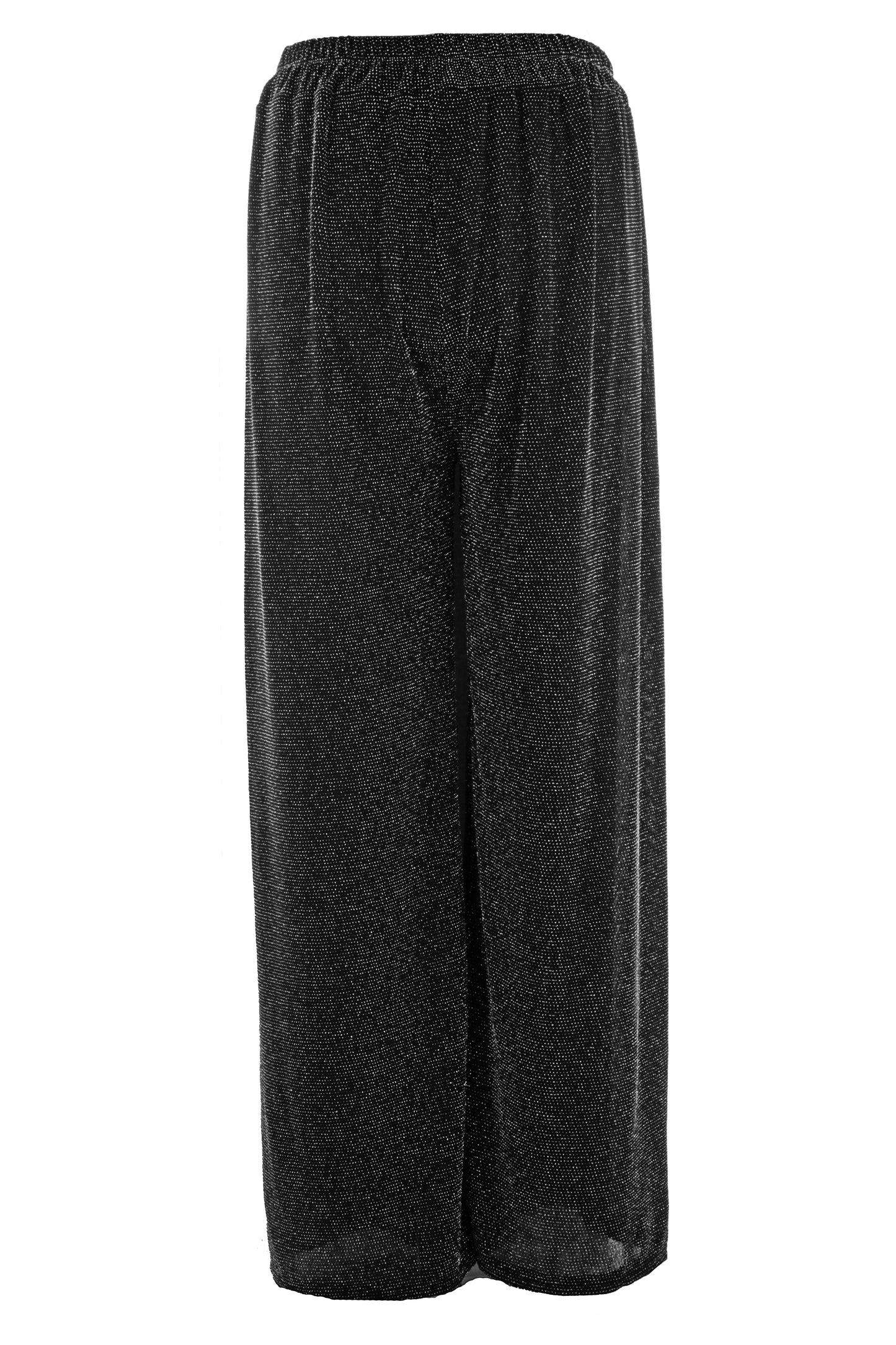Wide Leg Lurex Trouser