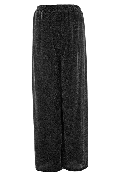 Wide Leg Lurex Trouser