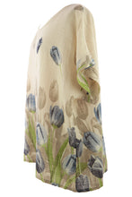 Load image into Gallery viewer, Tulip Print Necklace Cotton Top
